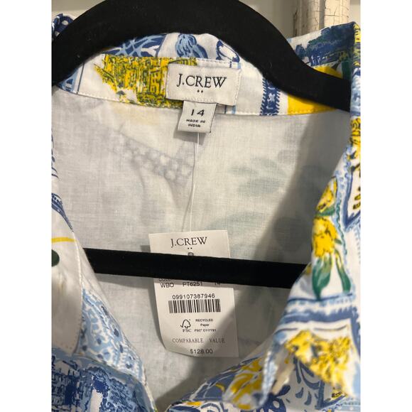 NWT J. Crew size 14 sleeveless midi dress - Picture 3 of 5